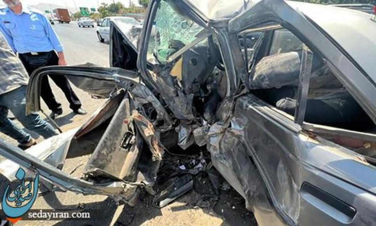2 افسر پلیس در تصادف شاخ به شاخ در جاده مرگ زنجان جان باختند