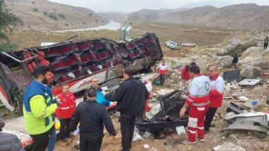 خبر جدید از حادثه سقوط اتوبوس در پلدختر به بیمارستان اندیمشک ؛ اعزام ۱۶ نفر از مصدومان به بیمارستان
