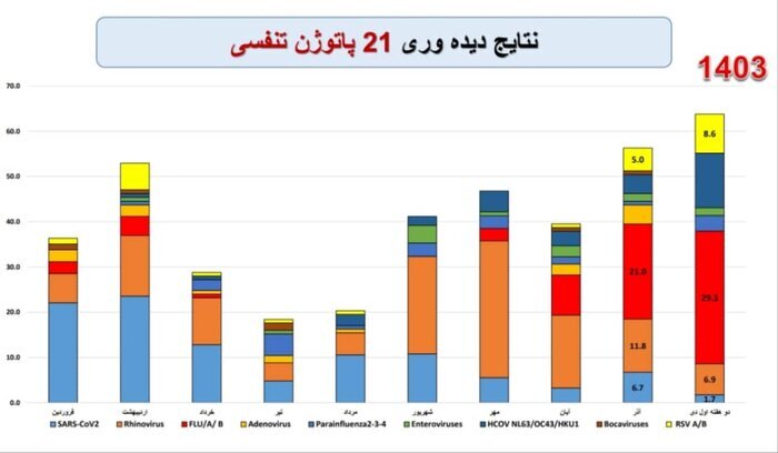 ویروس‌های تنفسی زیر ذره بین وزارت بهداشت