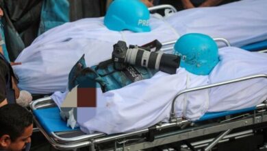 واکنشها به شهادت ۵ خبرنگار فلسطینی توسط رژیم اشغالگر