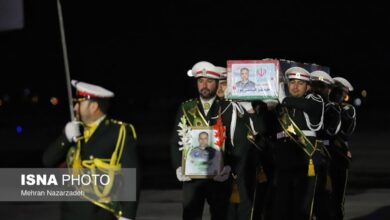 استقبال از پیکر شهید فیضی پور - تبریز (+عکس)