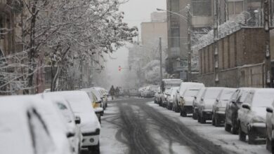 سرما و یخبندان در راه تهران