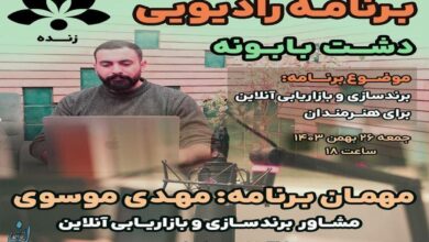 حضور مهدی موسوی فعال سئو و برندسازی در برنامه رادیویی دشت بابونه