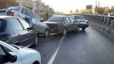 تصادف زنجیره‌ای در آزاد راه خرم‌زال با 4 کشته