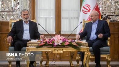 دیدار دبیر کل جنبش جهاد اسلامی فلسطین با قالیباف -4 اسفند (+عکس)