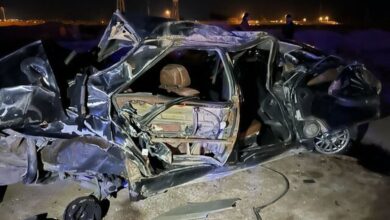 جان باختن ۵ مصدوم دیگر سقوط خودرو از پل اتوبان زاهدان