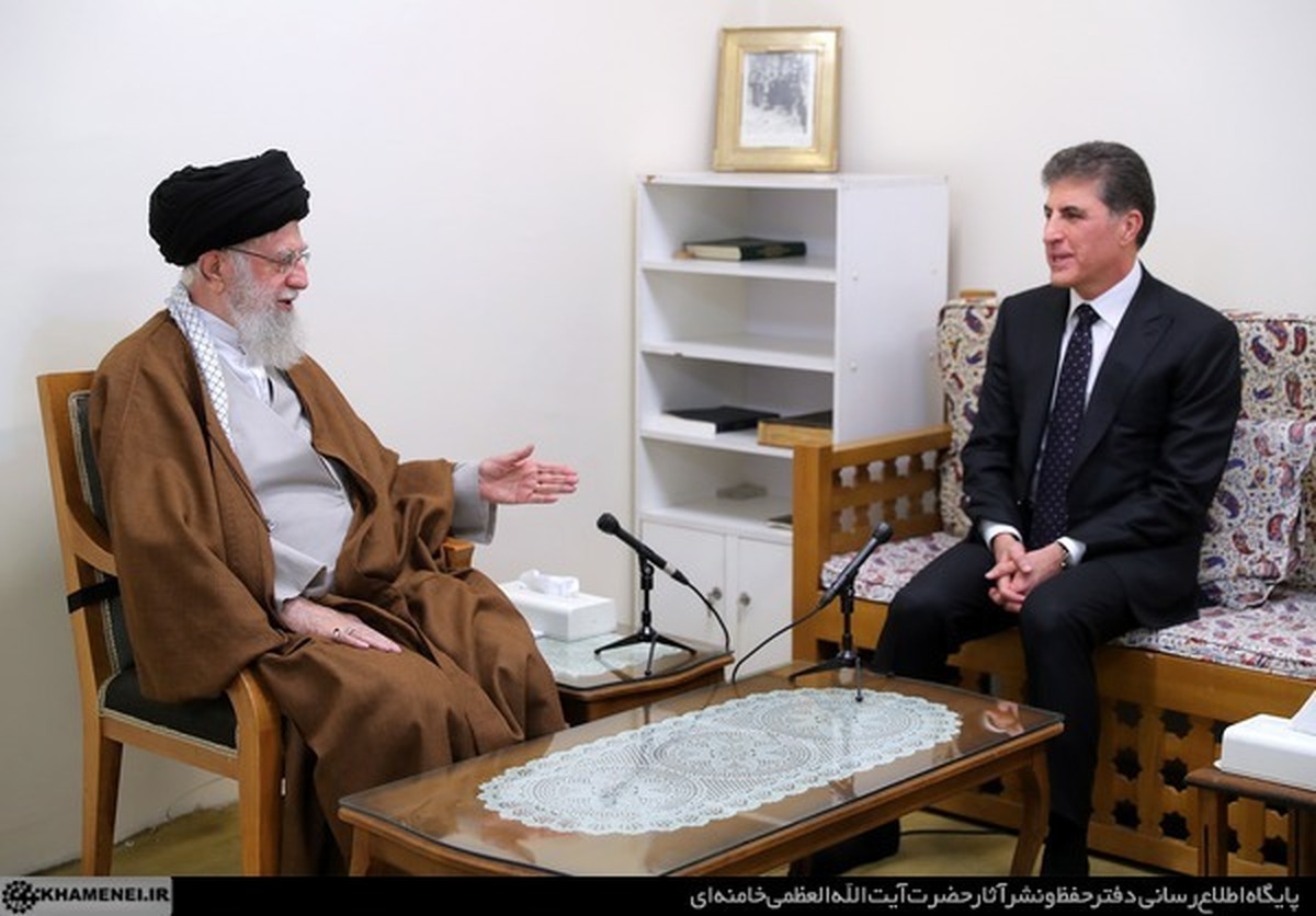 دیدار بارزانی با آیت الله خامنه ای (عکس)