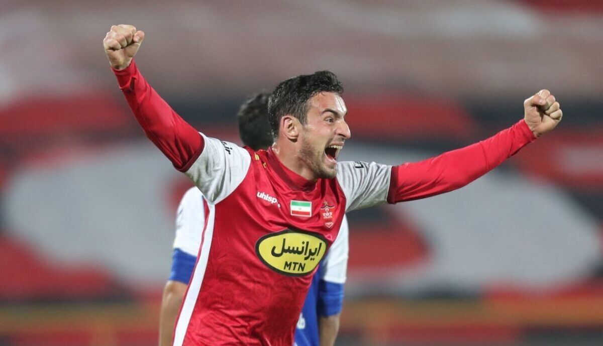 همسر و فررزند ستاره پرسپولیس در تمرین سرخ‌ها +عکس