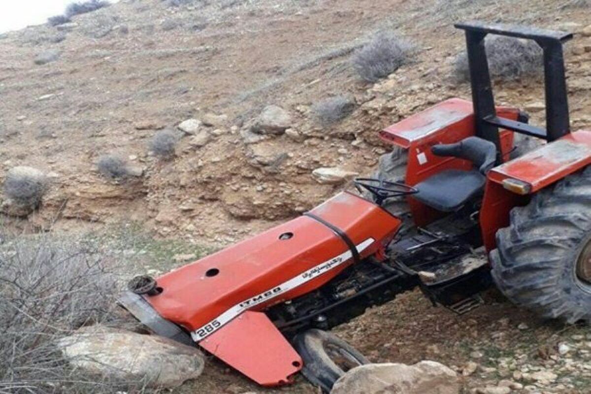 سقوط تراکتور به دره جان راننده را گرفت (+عکس)