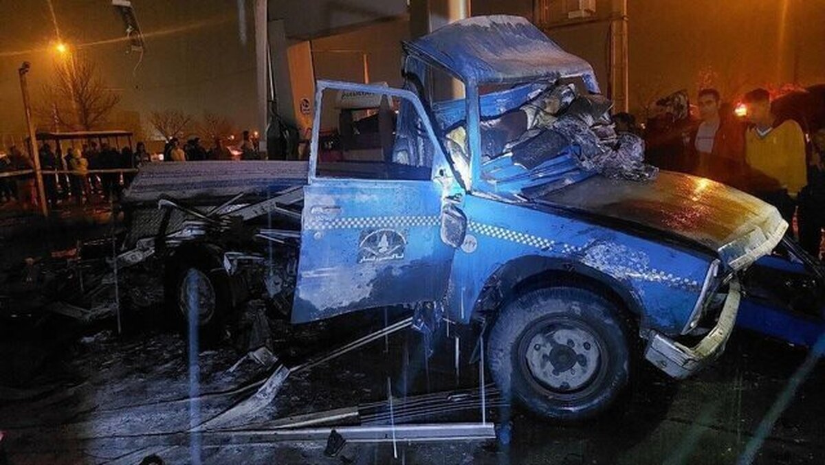 انفجار در جایگاه CNG اقبالیه قزوین ۷ مصدوم برجای گذاشت