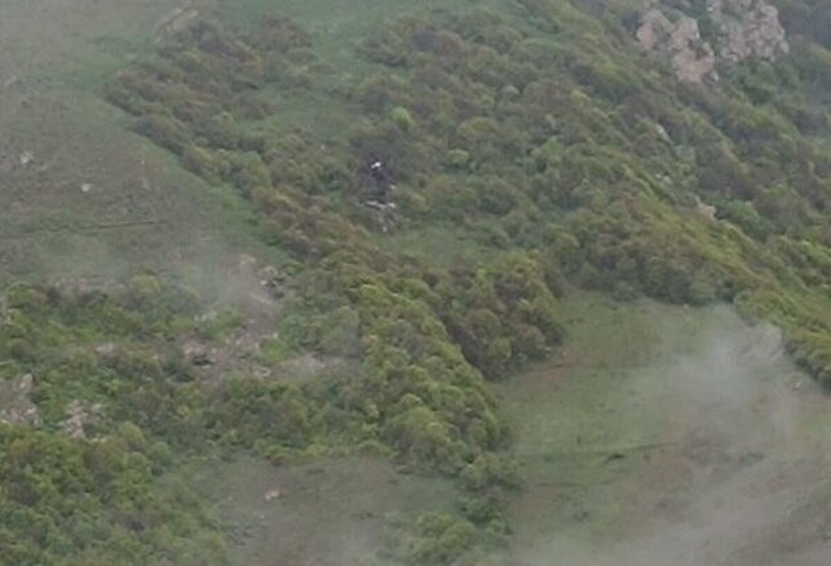 کشف بالگرد رئیس جمهور آثاری از زنده بودن سرنشینان مشاهده نشده است