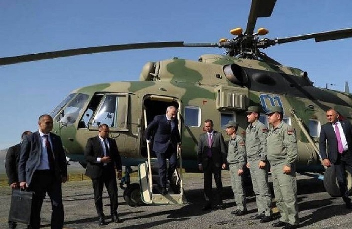 بالگرد حامل پاشینیان مجبور به فرود اضطراری شد