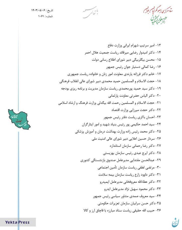 پیشنهادهای اصولگرایان جوان ستاد پزشکیان برای کابینه