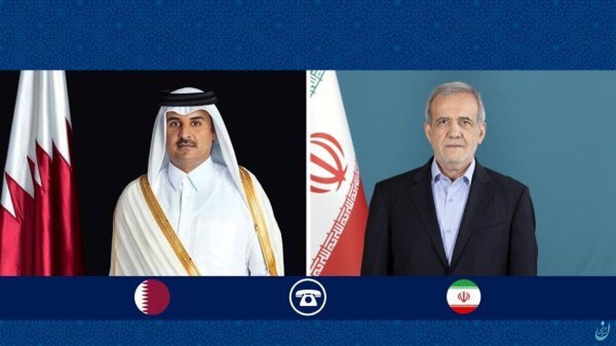 گفت و گوی پزشکیان و امیر قطر درباره سوریه