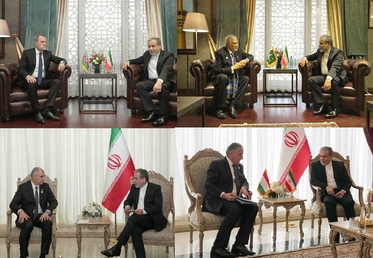 مذاکرات دوجانبه عراقچی با 4 وزیر خارجه در حاشیه اجلاس اکو
