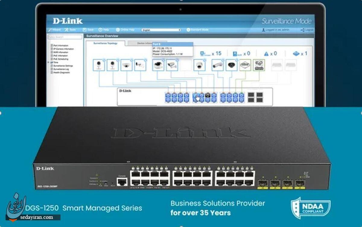 سوئیچ 28 پورت D-Link DGS-1250-28X