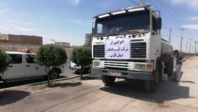 اعزام تانکرهای آبرسانی به ۲۳ محله شهر یزد