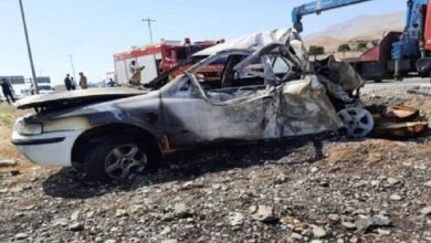 واژگونی خودرو در سبزوار با یک کشته و 3 مصدوم