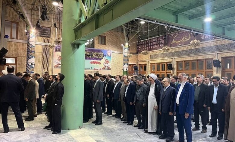 مراسم تشییع پیکر مرحوم حجتالاسلام نیری با حضور اژهای و مسئولان قضایی (+عکس)