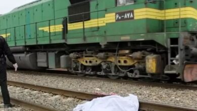برخورد مرگبار قطار مسافربری با عابر پیاده در قزوین