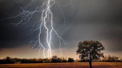مرگ 2 نفر بر اثر برخورد صاعقه در دهگلان