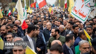 حضور مسئولین نظام در مراسم روز قدس - تهران -1404 (+عکس)