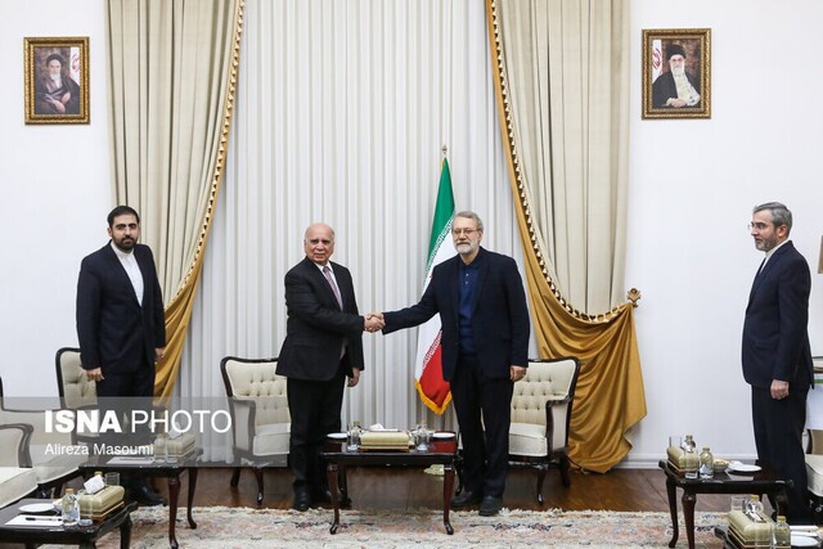 دیدار وزیر خارجه عراق با لاریجانی