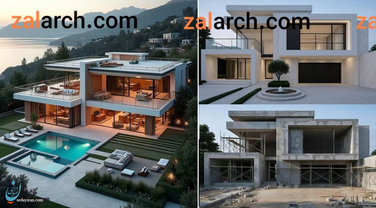 جدیدترین نمای ساختمان ویلایی