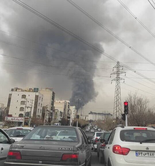 آتش‌سوزی گسترده در بازارچه جنت آباد