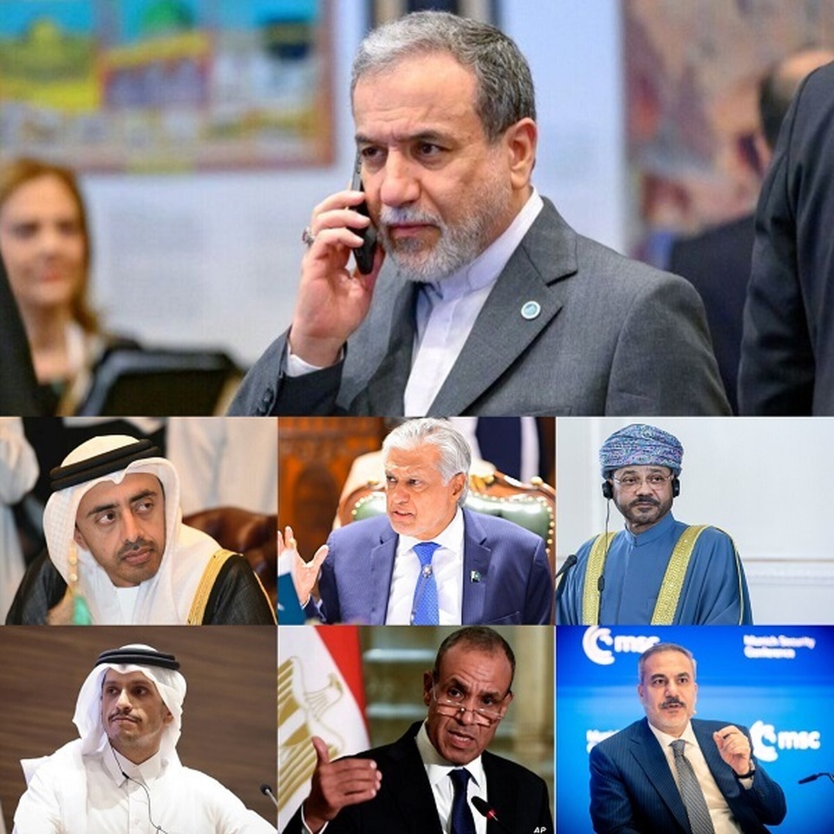 گفتوگوی تلفنی عراقچی با وزرای خارجه ۶ دولت منطقه طی شبانهروز گذشته