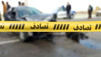 تصادف مینی‌بوس حامل کارگران با سوار با 6 مصدوم در کاشان