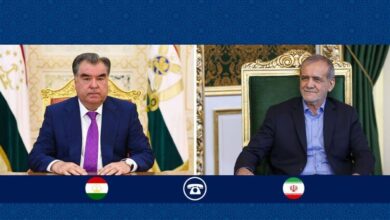تاکید روسای جمهور ایران و تاجیکستان بر تحکیم مناسبات راهبردی و اجرای توافقات