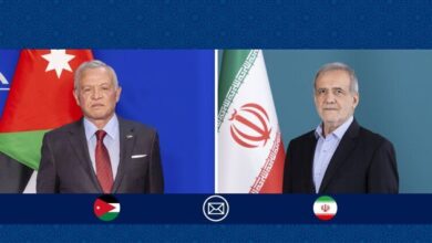 پیام تبریک پزشکیان به مناسبت فرارسیدن سالروز ملی اردن