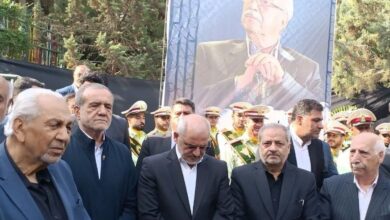 برگزاری آیین وداع با پیکر ناصر قفلی خیر مدرسه ساز با حضور پزشکیان