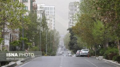 هوای تهران در وضعیت ناسالم برای گروه‌های حساس