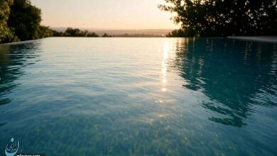 استخر بی‌نهایت جلوه زیبایی و شکوه ویلاهای خاص