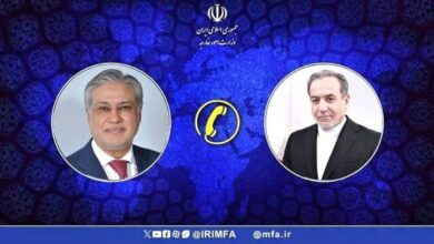 رایزنی تلفنی وزیران امور خارجه ایران و پاکستان