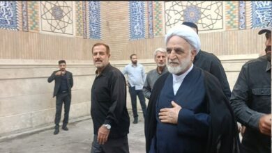 حضور محسنی اژه‌ای در مراسم بزرگداشت سپهبد رشید (+عکس)