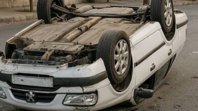 حادثه رانندگی در شهرکرد با یک فوتی و ۷ مصدوم