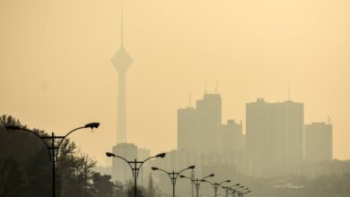 تداوم وزش باد شدید و رگبار باران در برخی نقاط تهران