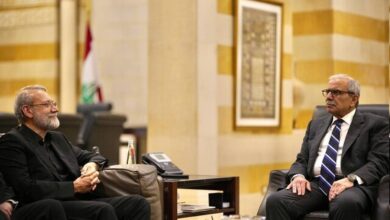 دیدار لاریجانی با نخست‌وزیر لبنان