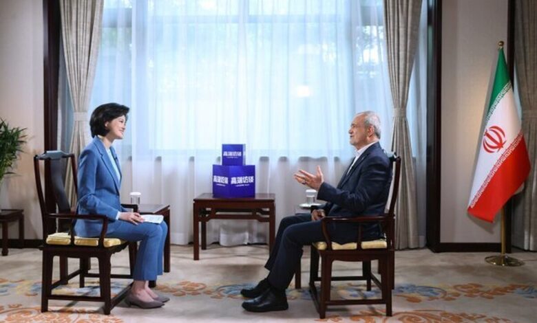 پزشکیان: انتظار از چین، بازکردن بستر چندجانبهگرایی است