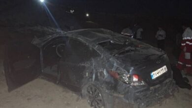 سقوط هیوندا به دره در محور فولادمحله -کیاسر