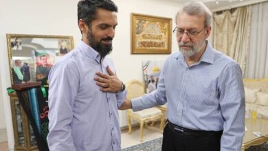 دیدار لاریجانی با خانواده شهید سردار مهدی ربانی (+عکس)