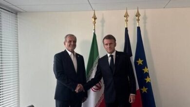 دیدار پزشکیان و مکرون در حاشیه مجمع عمومی سازمان ملل متحد