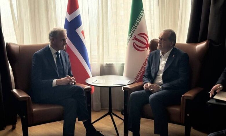 دیدار پزشکیان و نخستوزیر نروژ