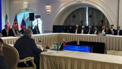 برگزاری نشست سه‌جانبه همکاری ایران، آذربایجان و روسیه (+عکس)