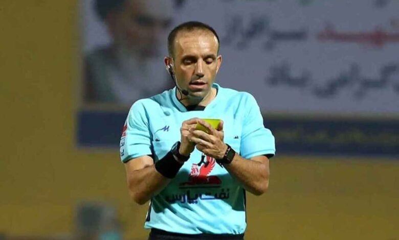 وحید کاظمی داور بازی تراکتور - پرسپولیس شد