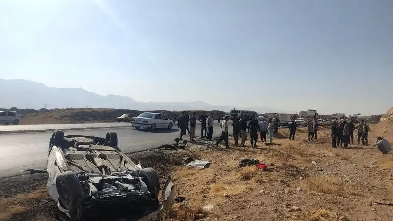 شاخ‌به‌شاخ شدن دنا و پژو پارس در همدان با 5 کشته