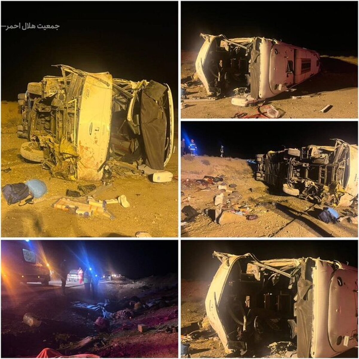 افزایش جان‌باختگان واژگونی اتوبوس محور نطنز ـ اصفهان به 13 نفر